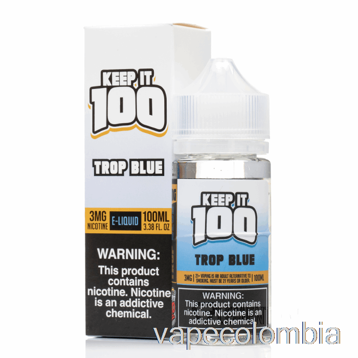 Vape Kit Completo Trop Blue - Keep It 100 E-líquido - 100ml 0mg